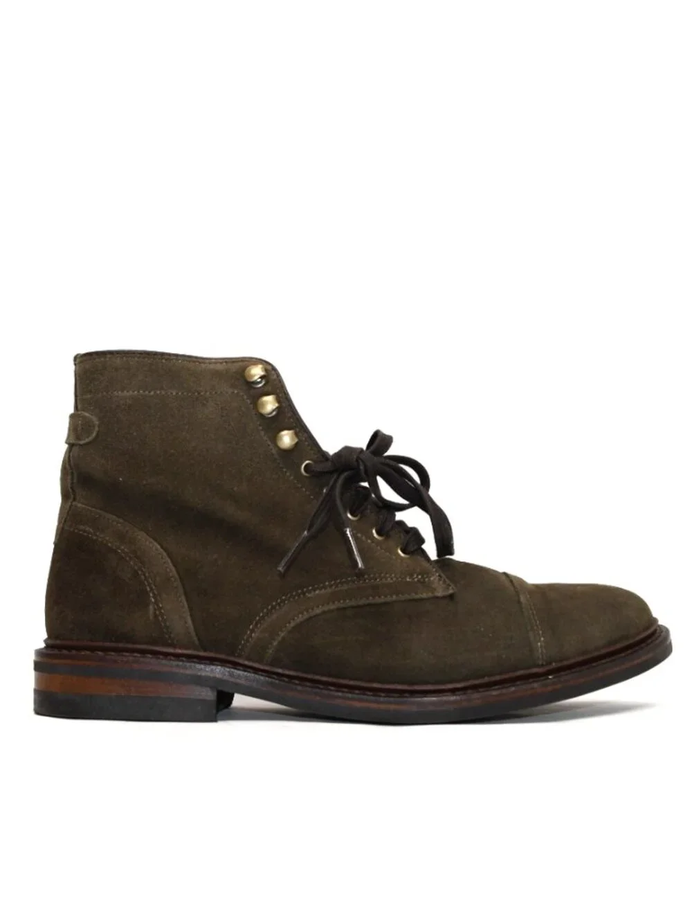 New! Allen Edmunds Landon Cap-toe Boot Military Green Sz 9 D 5840 DD538 Made USA